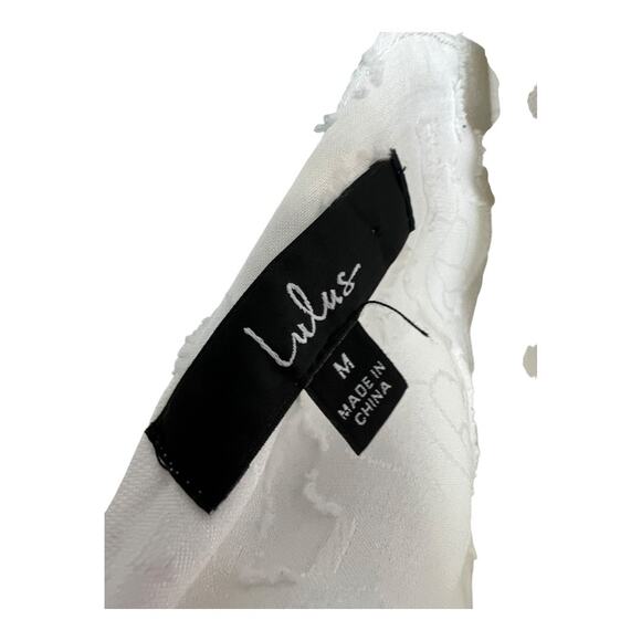 Lulu's Cropped Midriff Coquette Cottagecore Top Blouse Shirt Girly Romantic M - Picture 7 of 7